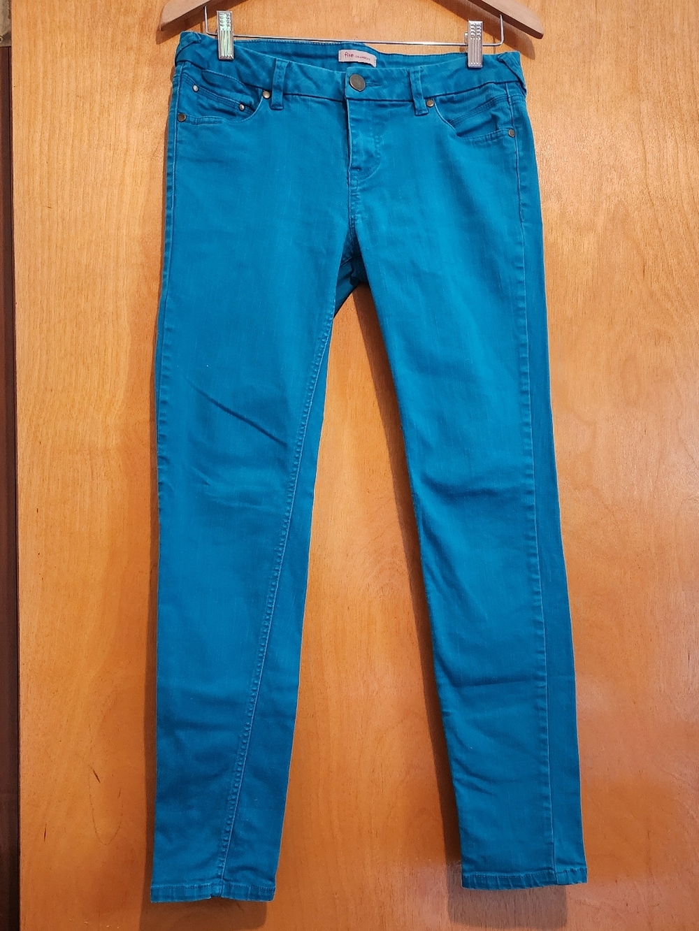 Fire LosAngeles Teal Skinny Jeans